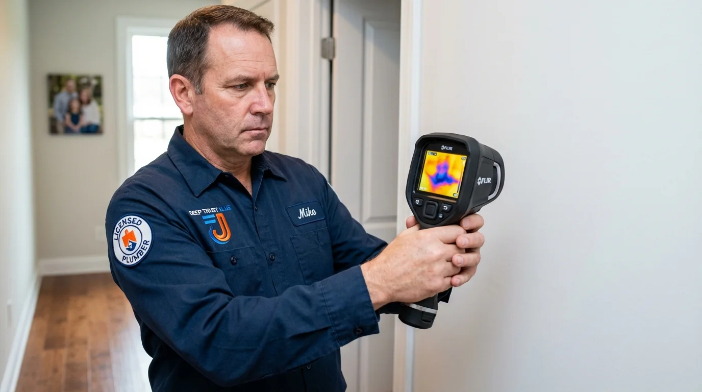 Thermal imaging leak detection by Johns Plumbing LLC in Coopersburg
